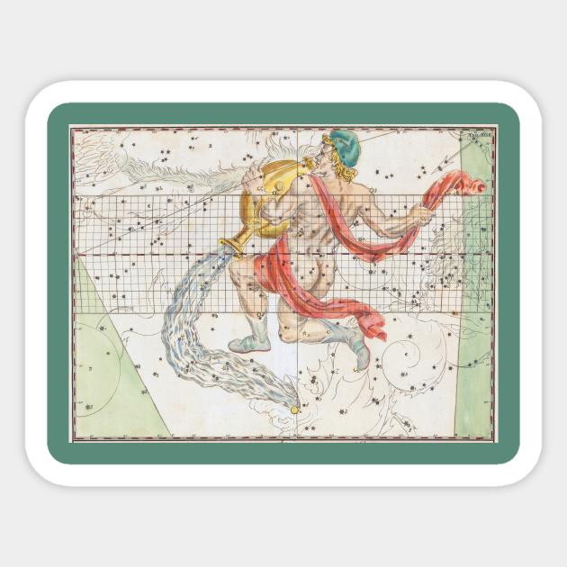 Aquarius Astrological Art Sticker by mike11209